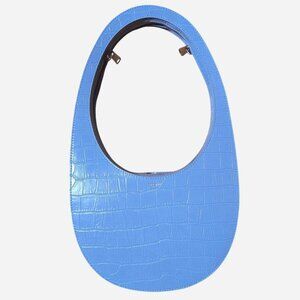 Coperni Large Crocodile Embossed Patent Leather Swipe Bag